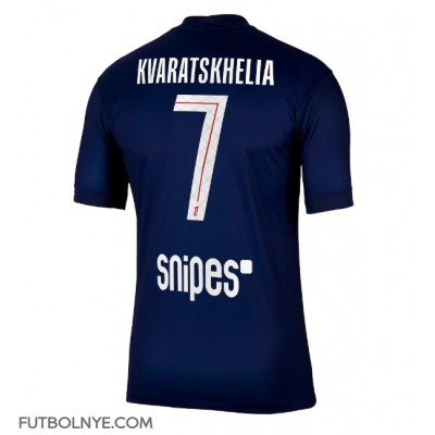 Camiseta Paris Saint-Germain Khvicha Kvaratskhelia #7 Primera Equipación 2025-26 manga corta Camiseta Paris Saint-Germain Khvicha Kvaratskhelia #7 Primera Equipación 2025-26 manga corta